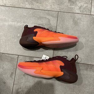 adidas Exhibit Select 2.0 Basketball Shoes Women's Size 12 Maroon/ Orange IG6621